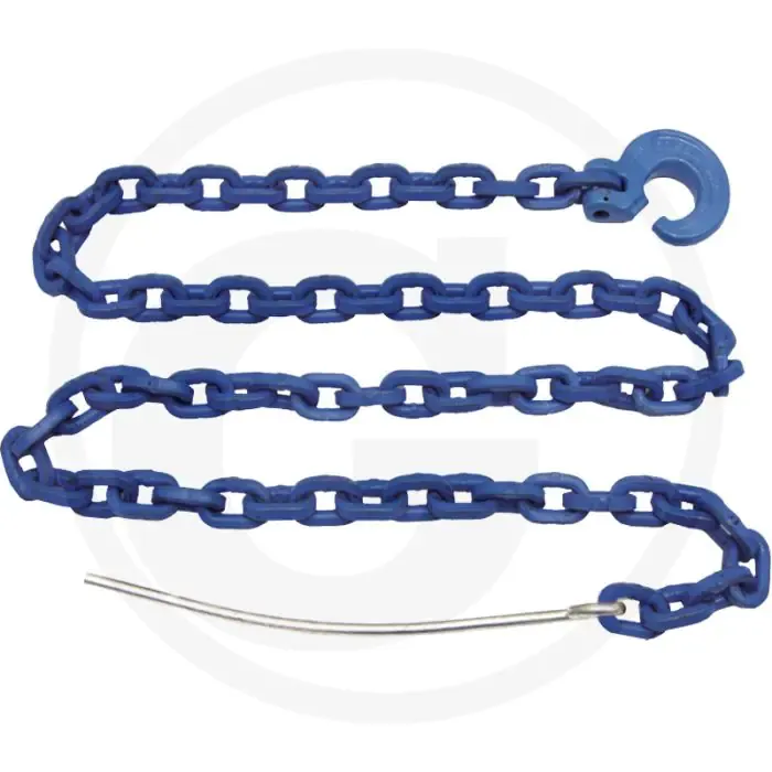 Betaalbaar Chokerketting met haak en naald - 4-kant ketting - 8mm dikte - 2m lengte - 12,2t minimale breuklast
