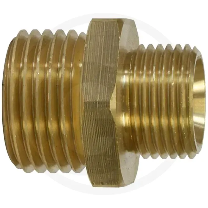 Favoriet Dubbele nippel Messing 1/2" & 3/4" 250 bar.