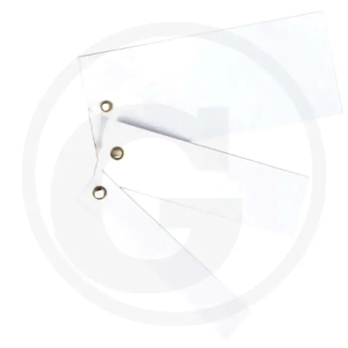 Dagaanbieding Eichner VPE200 Labels met draad - Hard PVC, 120x50x0,4mm, wit