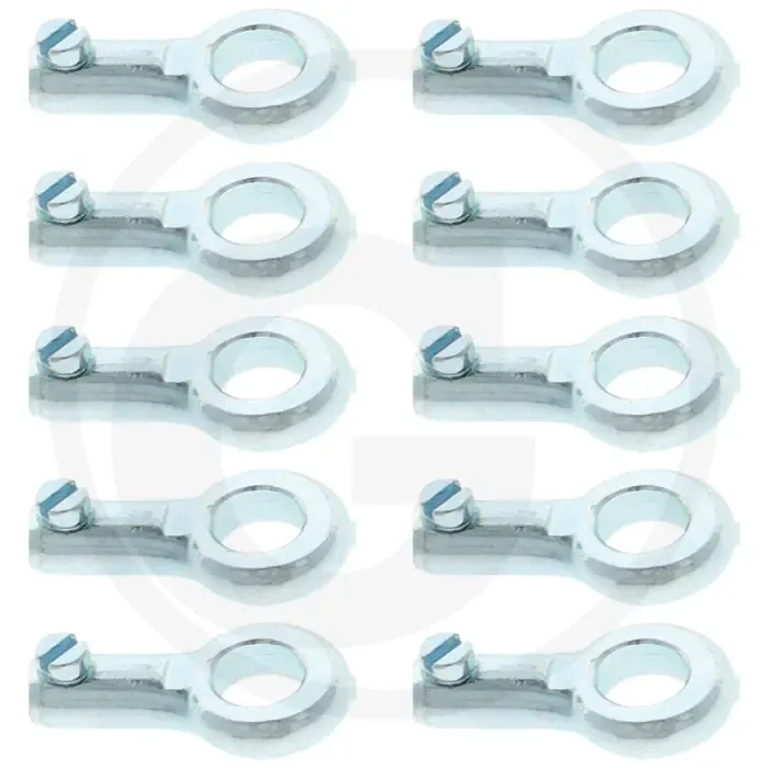 Eindstuk, ringoog binnen-Ø 8 mm, draaddikte max. 2,5 mm - 10 Stück Meest Verkocht