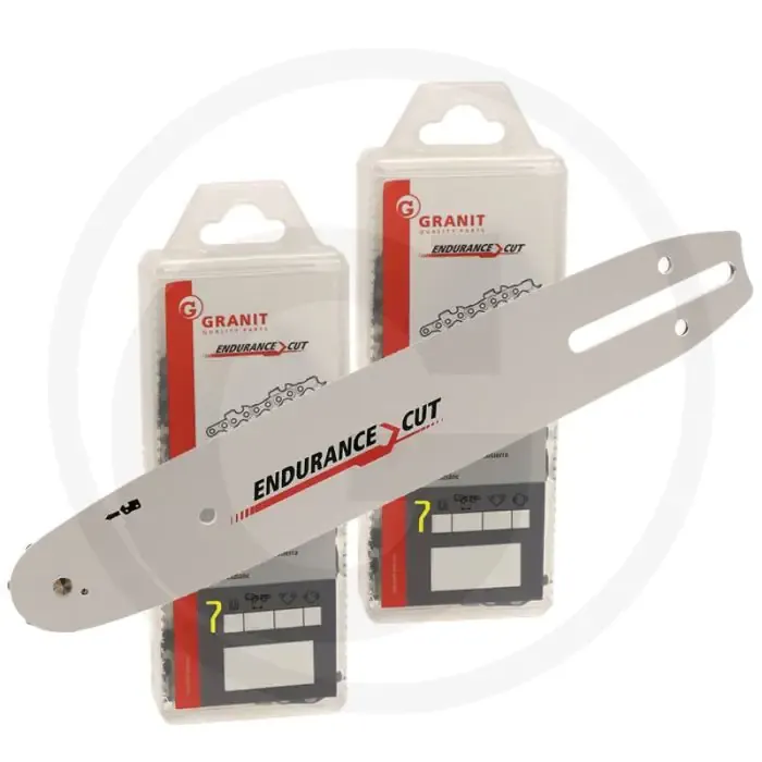 Endurance cut zaagketting + zaagblad 2+1 ronde zaagtand - lengte 40 cm Gereduceerde Prijs