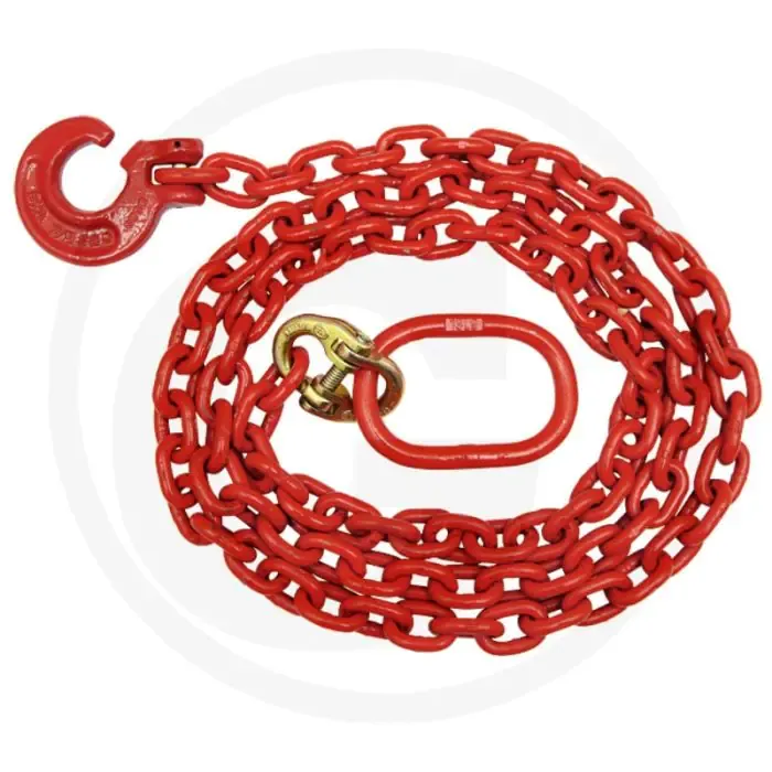 Gereduceerde Prijs Ketting met haak en ovaal oog - minimale breuklast: 9,2t