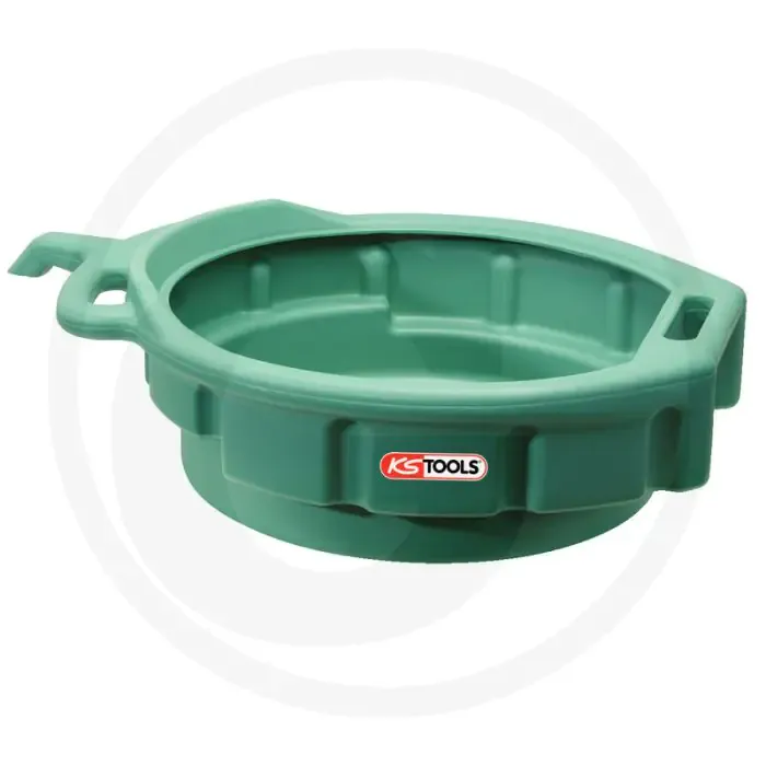Ks tools olieopvangbak, 17 liter, Ø: 445 mm - geschikt voor olie, chemicaliën, benzine, zuren Nieuw