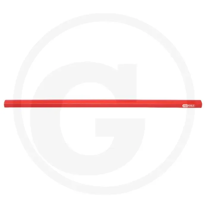 Ks tools timmermanspotlood rood, plat/ovaal, hardheid: hb, lengte: 250 mm - voor ruwe oppervlakken (bijv. hout) Direct Verzonden