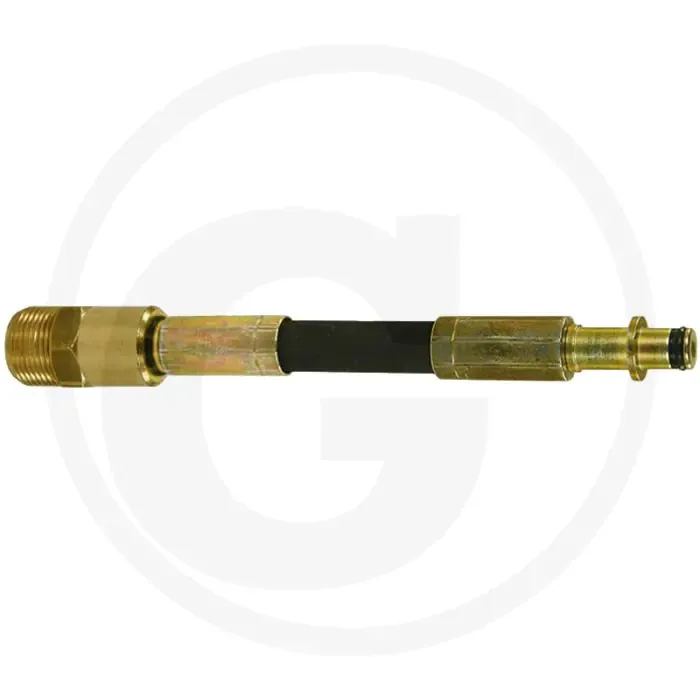 Slangadapter M22 x 1,5 buitendraad, messing, 190mm, 210 bar Snelle Levering