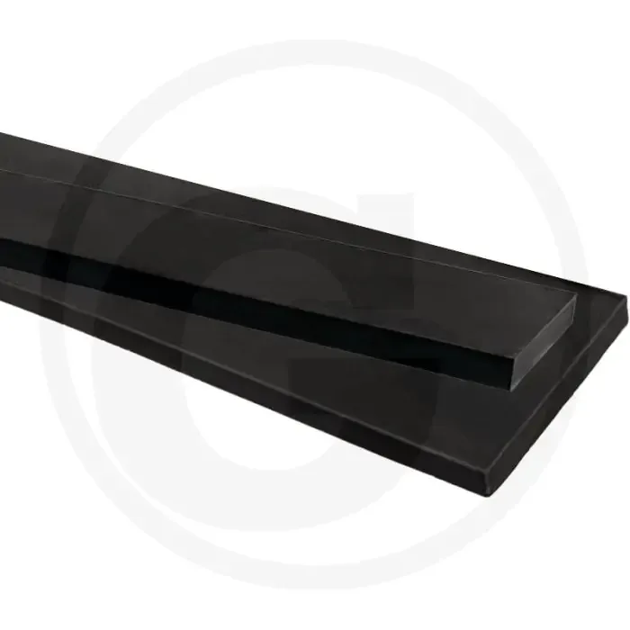 Slijtstrip Rubber 1500x150x20mm 65° Shore - Met koordlagen Beperkte Voorraad