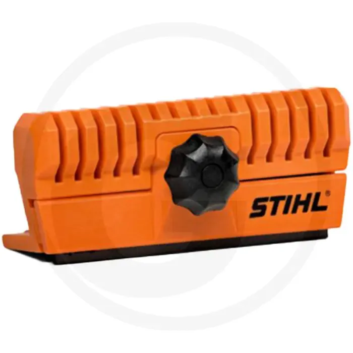 Stihl Geleider onderhoudsblok - ergonomische Kunststoffhalterung mit Flachfeile Aanbieding