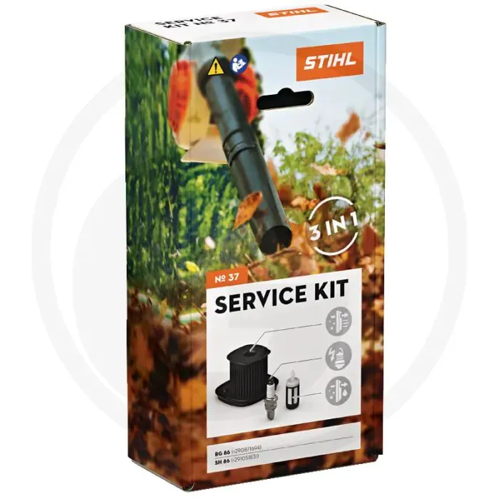 Stihl servicekit 37 voor BG86/SH86, luchtfilter, bougie, brandstoffilter Finale Uitverkoop