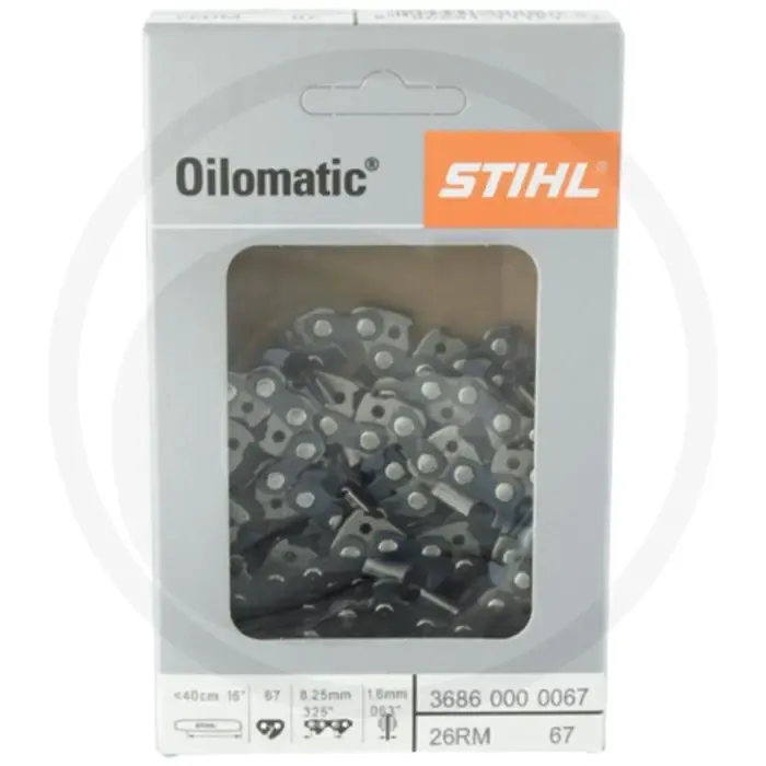 Stihl zaagketting ronde zaagtand .325' 1,6mm 67 schakels 26rm Lage Prijs