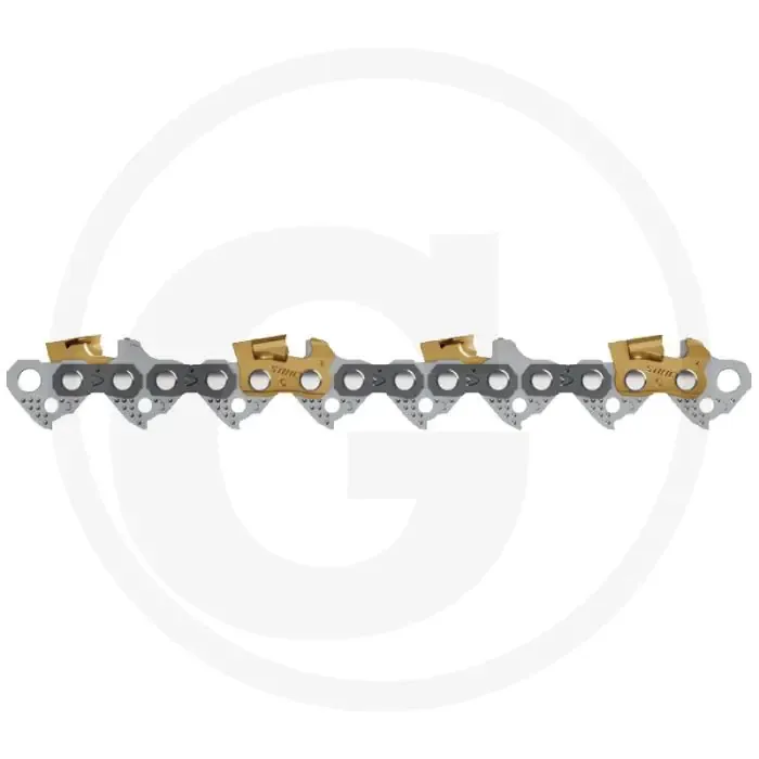 Op = Op Stihl zaagketting, op de rol 25 voet (7,5 meter) - hardmetaal tandvorm - 3/8' steek - 410 aandrijfschakels
