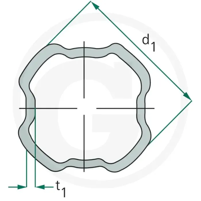 BONDIOLI & PAVESI Profielbuis H8 1000mm Favoriet