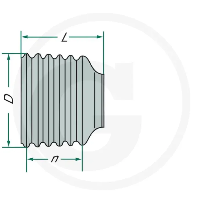 Superprijs Walterscheid Beschermkap Ø180 mm, 10 ribben
