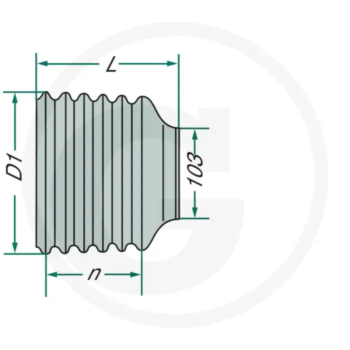 Walterscheid Beschermkap SC35 Ø177mm 12 ribben Fabrieksprijs