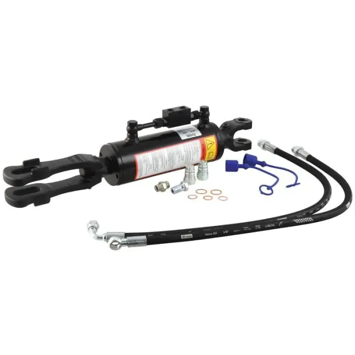 Op = Op Hydraulische stabilisator (Met: Slangen) - Vork Gat Ø 26mm - Vork Gat Ø 26x61mm - Min. Lengte: 620mm, Cylinder binnen Ø: 90mm.