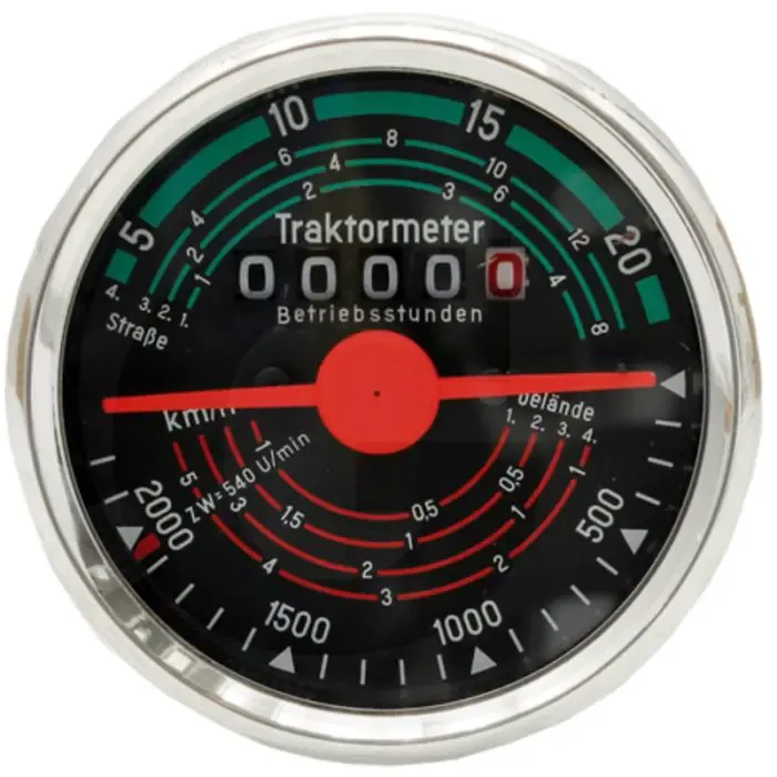 Tractormeter (Draairichting rechts 20 km/h Inbouwmaat Ø: 80 mm) Bestel Nu