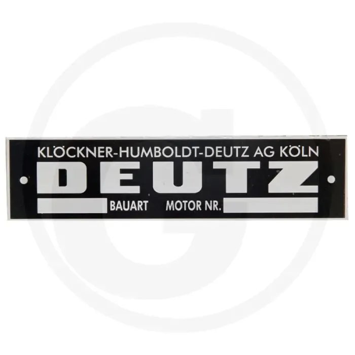 Goedkoop Typeplaatje Deutz Motor