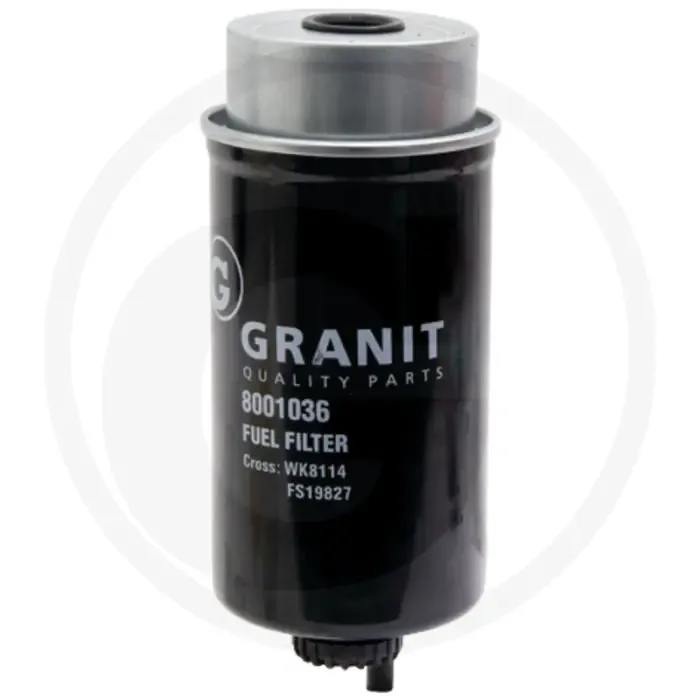 Betaalbaar Brandstofvoorfilter - Ø 83mm, Ø 69mm, OEM 87801285, MANN BF7677, Fleetguard FS19827