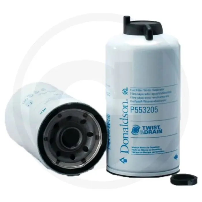 Donaldson Brandstoffilter P553205 - Opschroeven, 99% Rendement bij 15 µm, Twist&Drain™ Merk Direct Beschikbaar