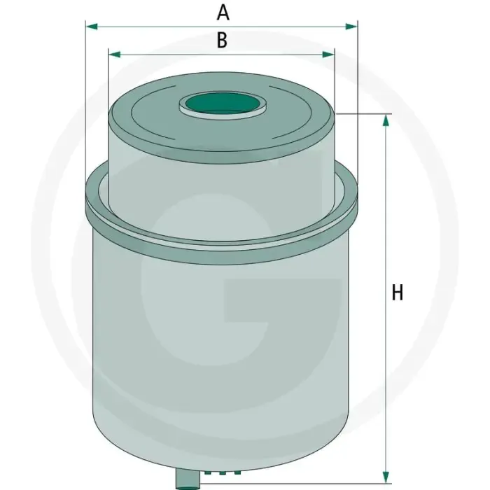 Op = Op MANN FILTER Brandstoffilter - Ø 83mm, Hoogte 135mm