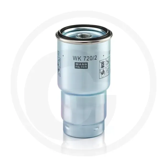 Premium MANN FILTER Brandstoffilter WK720/2X, Diesel, 3/4-16 UNF, Ø 65mm, H 123mm