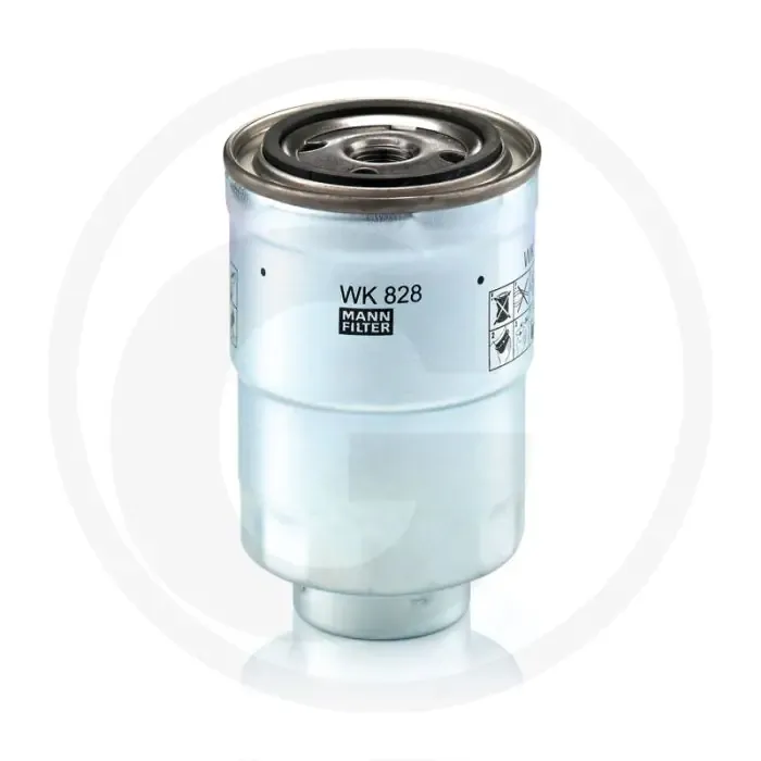 MANN FILTER Brandstoffilter WK828X, Diesel, Ø91mm, H140mm, 3/4-16 UNF Draad Exclusieve Aanbieding