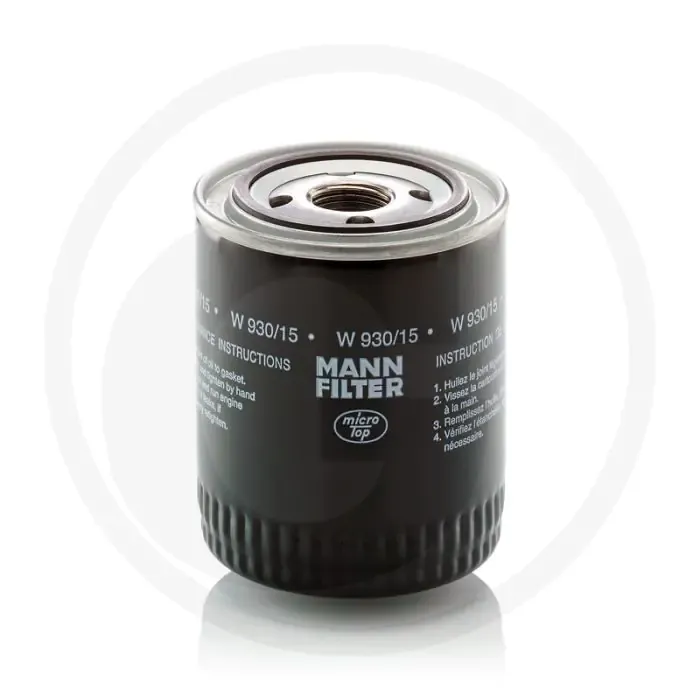 MANN FILTER Motoroliefilter W930/15 1-12 UNF 114mm Op = Op