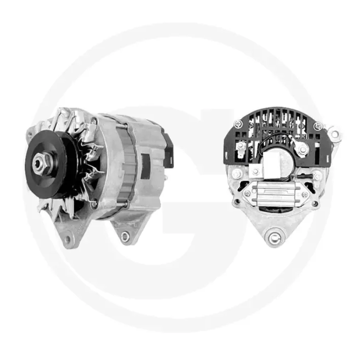 Dynamo 14 volt / 65 A – Poelie Ø75 mm, Vorm A, Linkse inbouwhoek 60° Laatste Kans