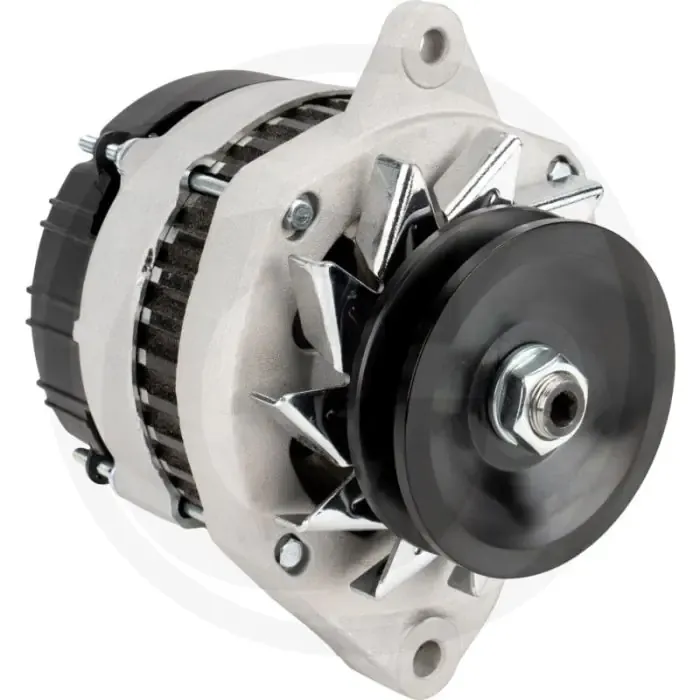 Gratis Retour Dynamo 14 volt / 70 A – Met W-aansluiting, poelie Ø80 mm, rechtsdraaiend