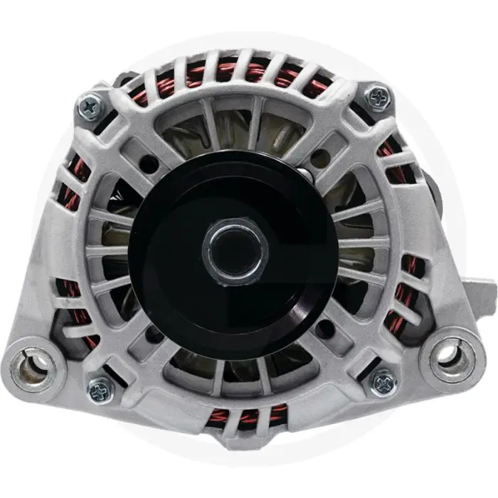 Dynamo 28 V / 100 A – Poelie Ø64 mm, rechtsdraaiend, aansluiting B+ (M8) Laatste Kans