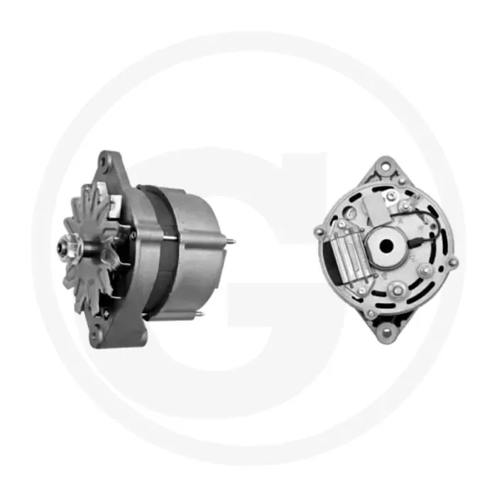 Merkproduct MAHLE Dynamo 14 V / 120 A – Stofdicht, met ventilatorwiel, vorm B, rechtsdraaiend