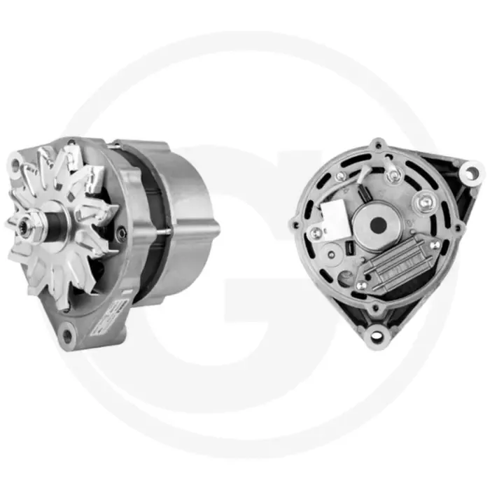 MAHLE Dynamo 14 volt / 120 A – Stofdicht, met W-aansluiting, L 60°, ↻ draairichting Alleen Vandaag