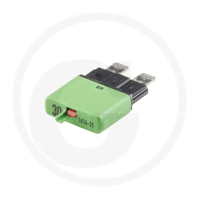 Exclusieve Aanbieding Automatische zekering, standaard (32 volt maximaal / 30 A | groen | met resetknop)