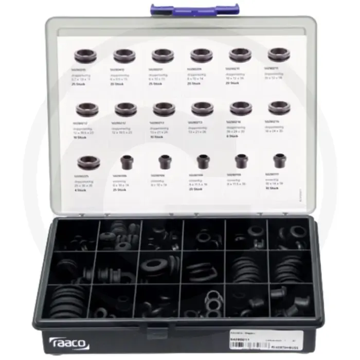 Veilige Betaling Doorvoerrubbers 197-delig assortiment in koffer