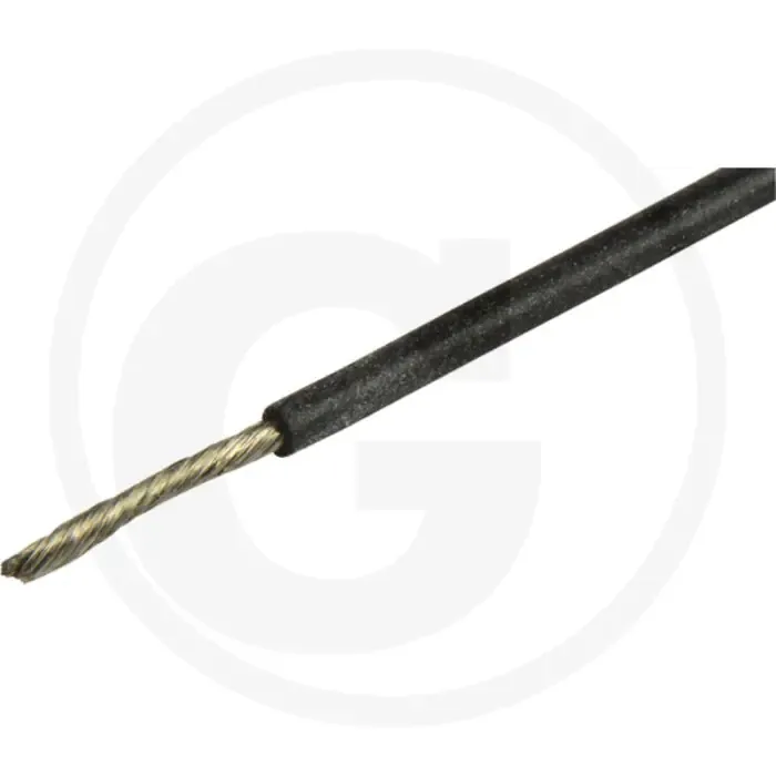 Tijdelijk Beschikbaar Elektrokabel 0,75mm² Zwart Siliconen 1-aderig