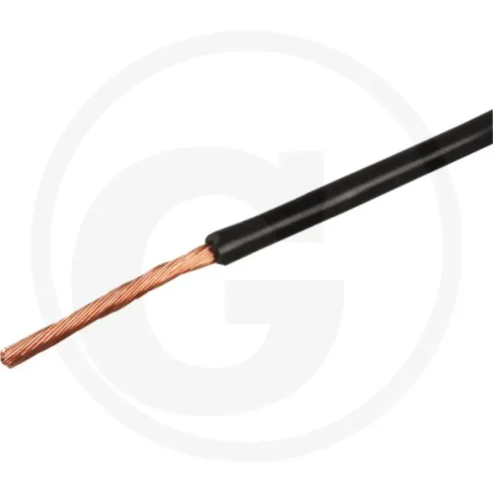 Rechtstreeks Van De Fabrikant Elektrokabel 2,5mm² Zwart PVC 1-aderig FLY DIN 6722