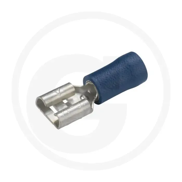 Gratis Verzending HELLA Vlakstekkers met huls 6,3x0,8mm Blauw 1,5-2,5mm² Gedeeltelijk geïsoleerd