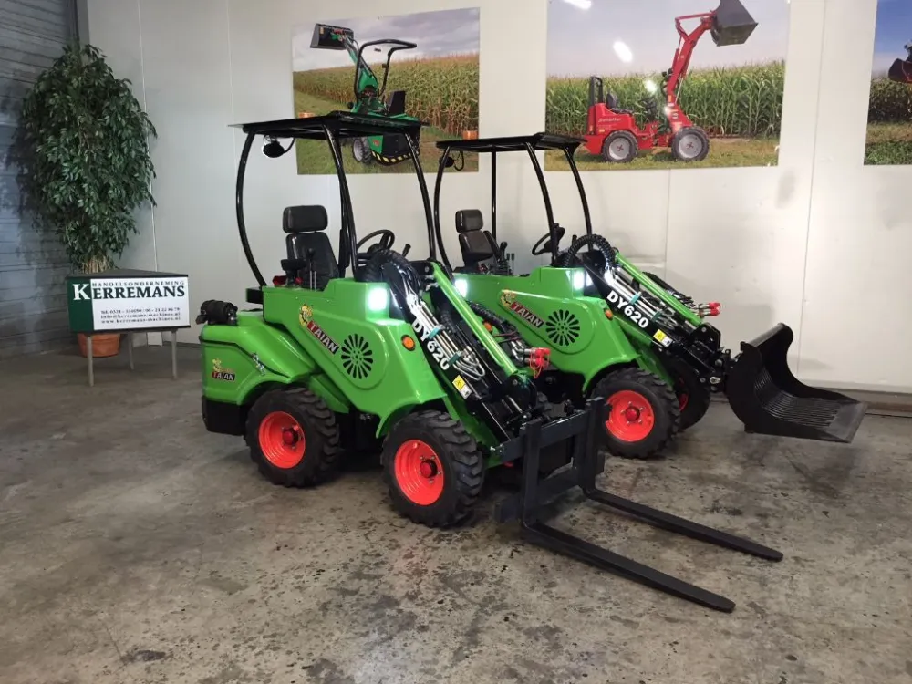 Aanbieding Nieuwe TAIAN DY620 MINISHOVEL met 3 cil KUBOTA dieselmotor