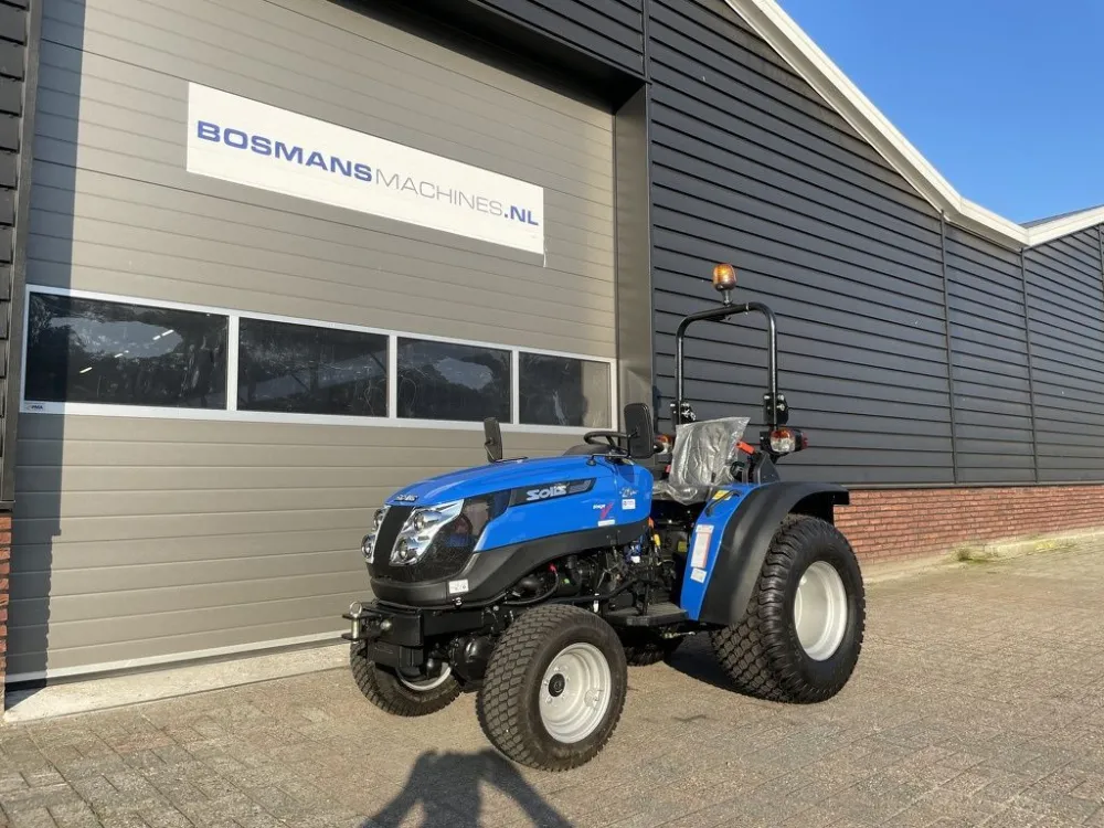 Hete Deal Solis 20 4WD (18.5 PK mitsubishi) minitractor NIEUW gazonbanden