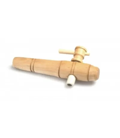 Fabrieksprijs Houten kraan klein 17 cm x ø 1,9-3,0 cm