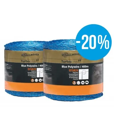 Must-Have Gallagher Duopack Kunstofdraad blauw 2x400m