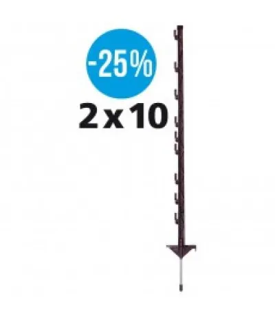 Rechtstreeks Van De Fabrikant Gallagher duopack vario paal (2x10) terra 1.00m