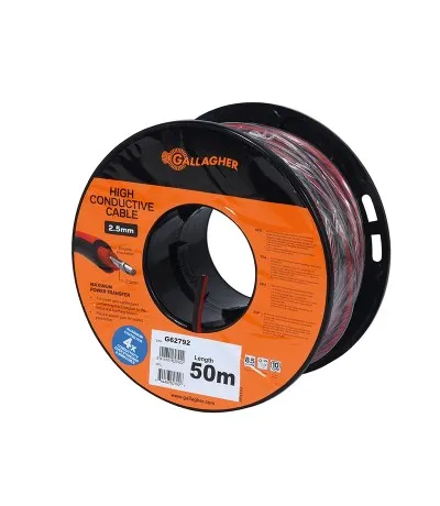 Gallagher Grondkabel XL rood 2,5mm 50mtr Beste Prijs