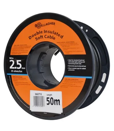 Gallagher KABEL 2,5MM 50M/ROL 35 OHM/1KM Voordeelprijs