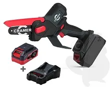 Cramer kettingzaag 48V 15,24 lengte. Inc. batterij en lader Merkproduct