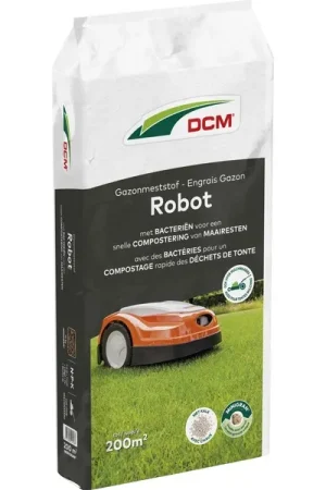 DCMGazonmeststofRobot10kg(Tot200m²) Voordeelprijs