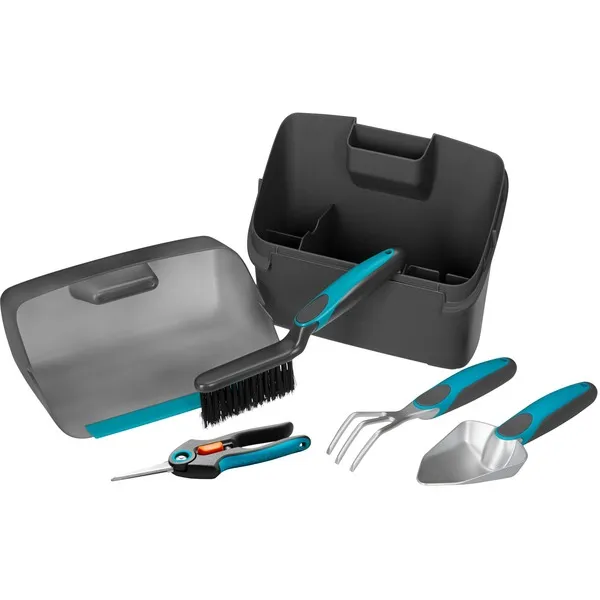 GARDENACitygardeningbalkonboxtuinset(Turquoise/grijs,08971-20) Op = Op