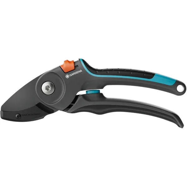 GARDENASnoeischaarPremiumCutProvoordrooghoutmetaambeeldsnede(Grijs/turquoise,24mmsnoeidiameter) Uitverkoop