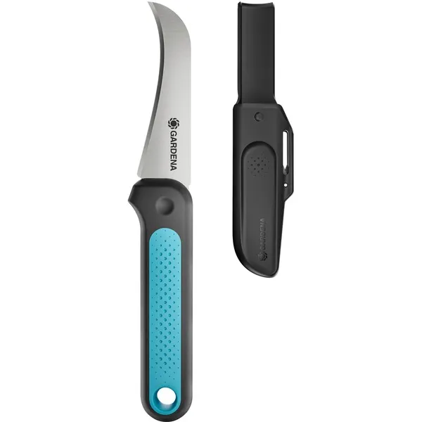GARDENAVeggieCutmes(Grijs/turquoise,Incl.riemholster) Koop Online