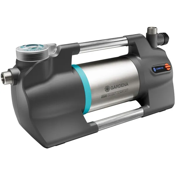 Uitverkoop GARDENABesproeiingspomp6300SilentComfort(Donkergrijs/roestvrijstaal,1050Watt|Bluetooth)
