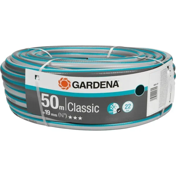 GARDENAClassicslang19mm(3/4")(Grijs/turquoise,18025-20,50m) Nieuw